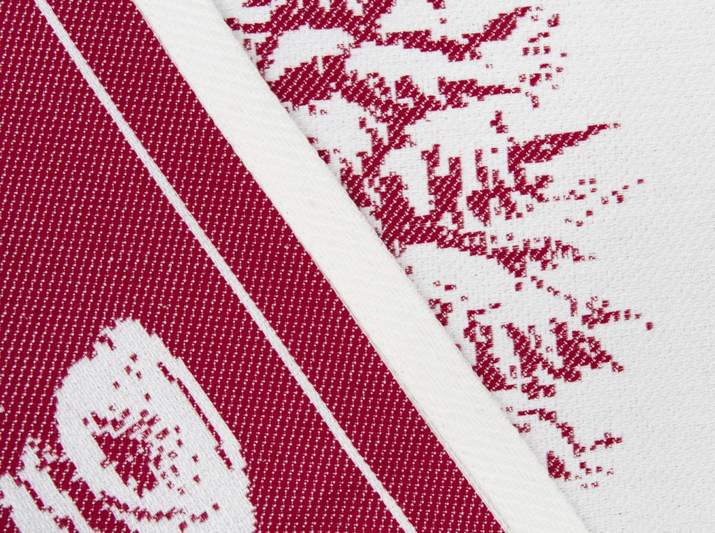 9с25.110ж1 Поздравление(ДТЭ бордовый) Салфетка 50х50см