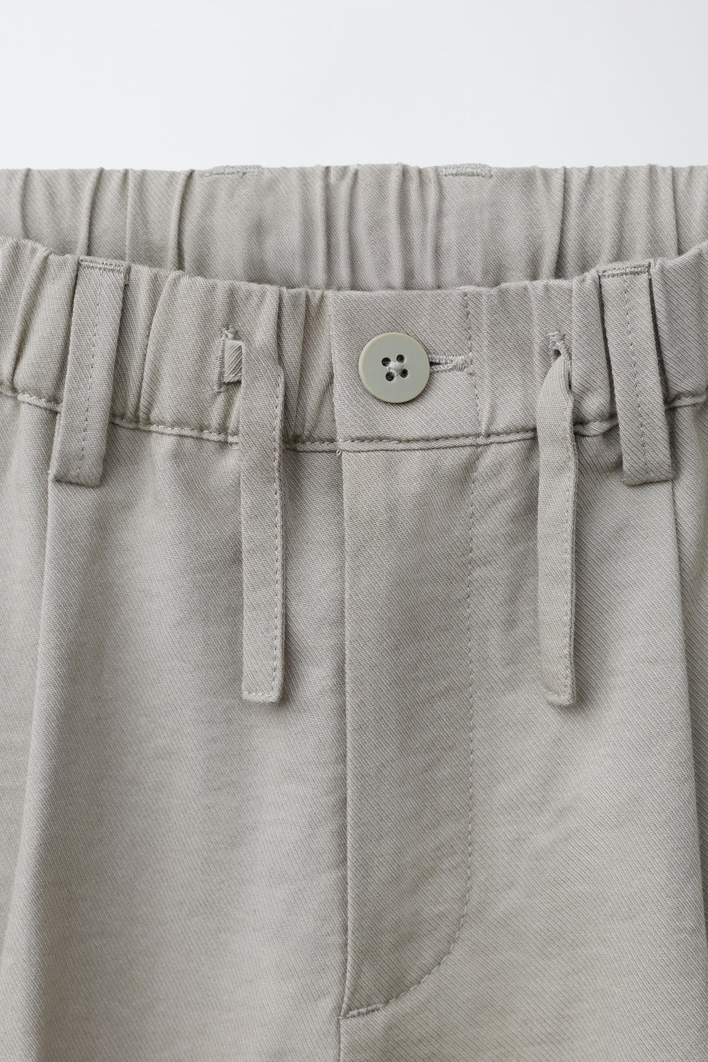 PANTAL?N FLUIDO PINZAS / Gris / Tostado - Zara фото 3