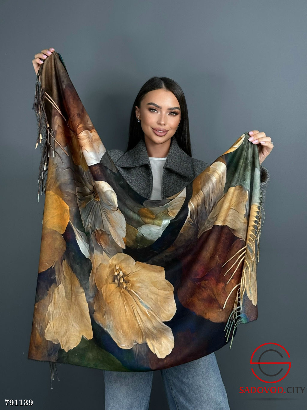 Платок из кашемира 110х110 см